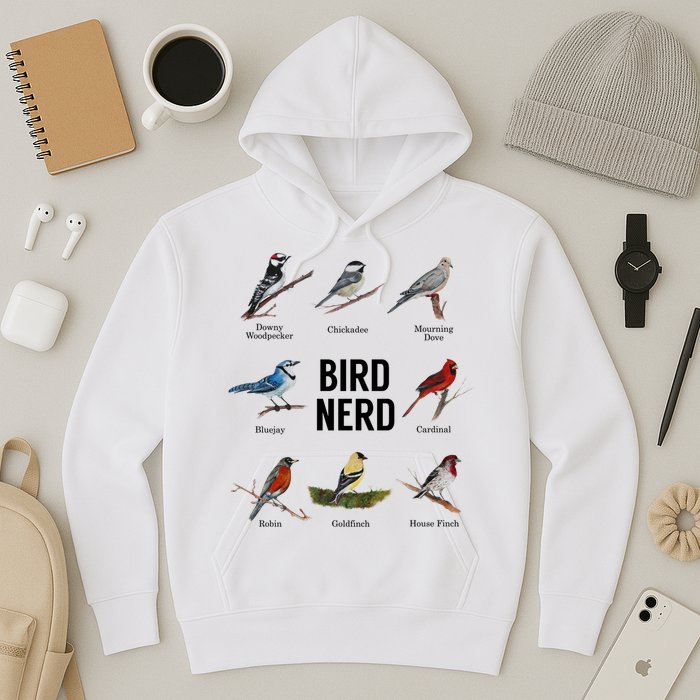 Bird Nerd Bird Lover Or Watcher Gift Hoodie