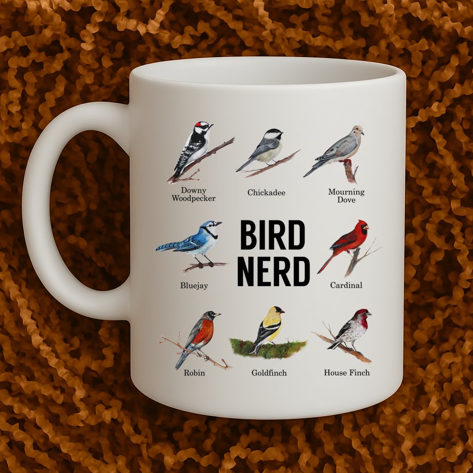 Bird Nerd Bird Lover Or Watcher Gift Mug