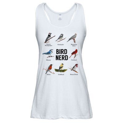 Bird Nerd Bird Lover Or Watcher Gift Ladies Essential Flowy Tank