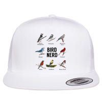 Bird Nerd Bird Lover Or Watcher Gift Flat Bill Trucker Hat