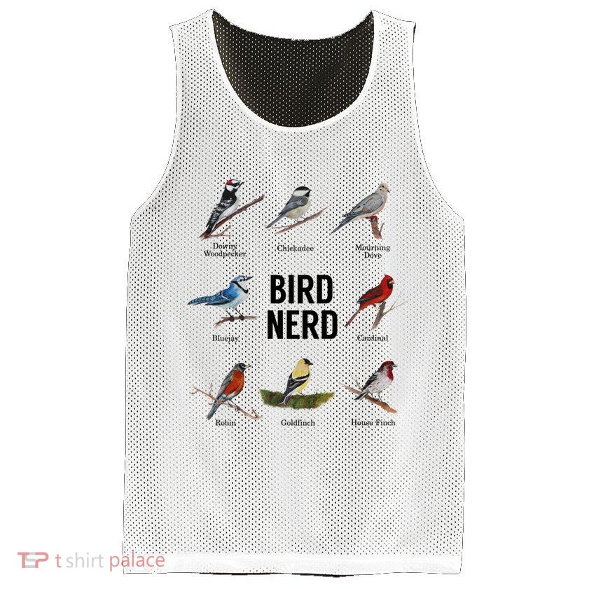 Bird Nerd Bird Lover Or Watcher Gift Mesh Reversible Basketball Jersey Tank
