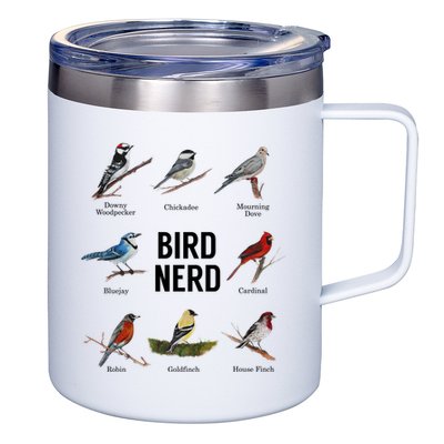 Bird Nerd Bird Lover Or Watcher Gift 12oz Stainless Steel Coffee Mug