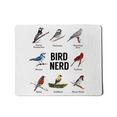 Bird Nerd Bird Lover Or Watcher Gift Mousepad