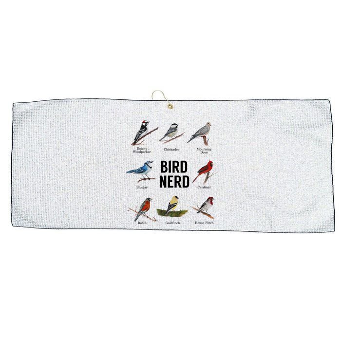 Bird Nerd Bird Lover Or Watcher Gift Large Microfiber Waffle Golf Towel