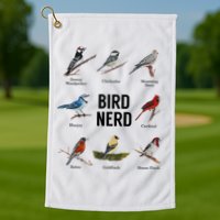 Bird Nerd Bird Lover Or Watcher Gift Golf Towel