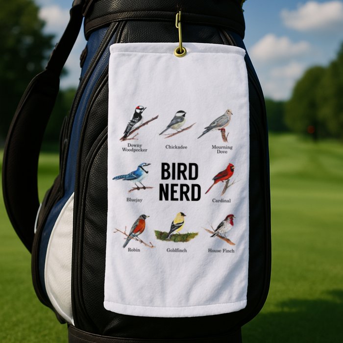 Bird Nerd Bird Lover Or Watcher Gift Golf Towel