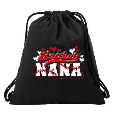 Baseball Nana Baseball Player Grandma Baseball Fan Baseball Drawstring Bag