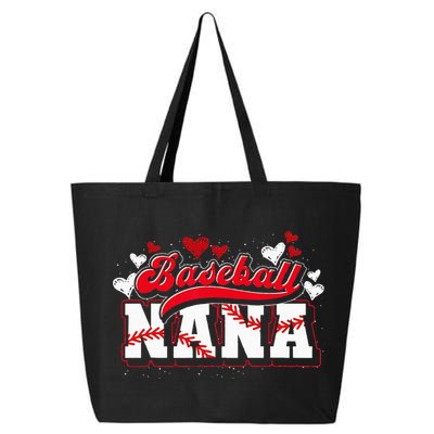 Baseball Nana Baseball Player Grandma Baseball Fan Baseball 25L Jumbo Tote