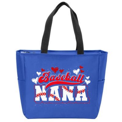 Baseball Nana Baseball Player Grandma Baseball Fan Baseball Zip Tote Bag