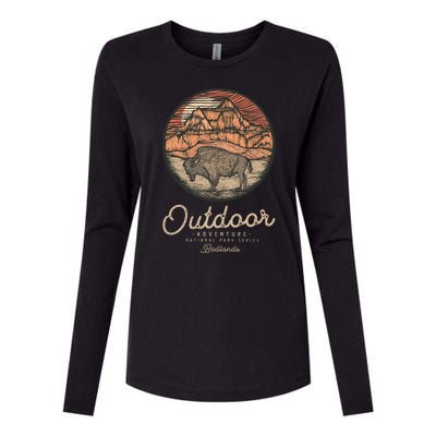 Badlands National Womens Cotton Relaxed Long Sleeve T-Shirt