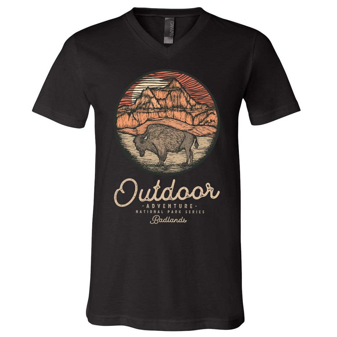Badlands National V-Neck T-Shirt