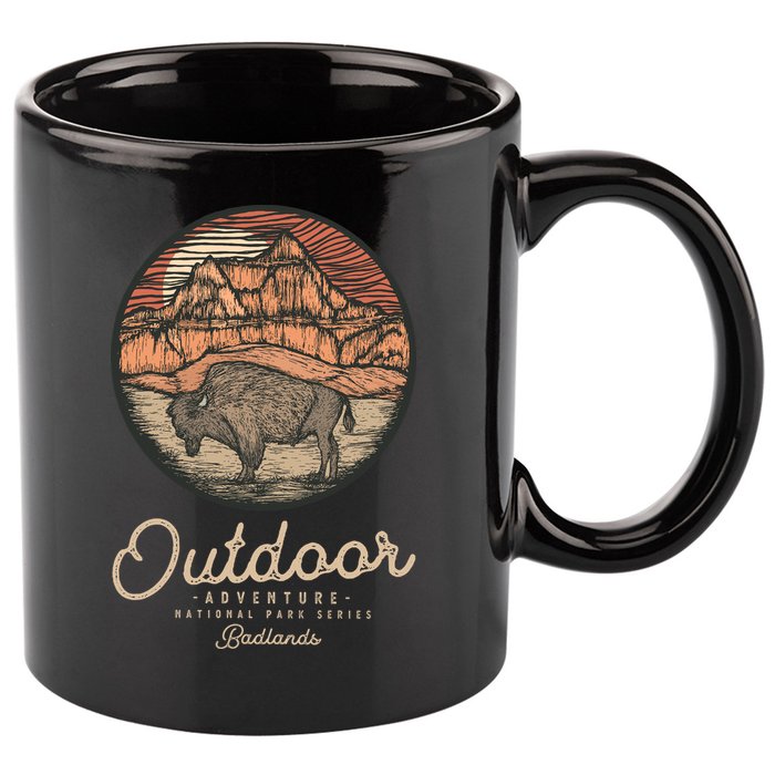 Badlands National 11oz C Handle Ceramic Mug