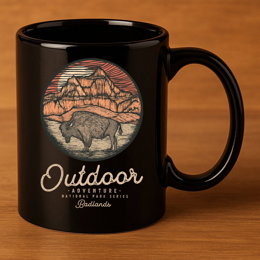 Badlands National 11oz C Handle Ceramic Mug