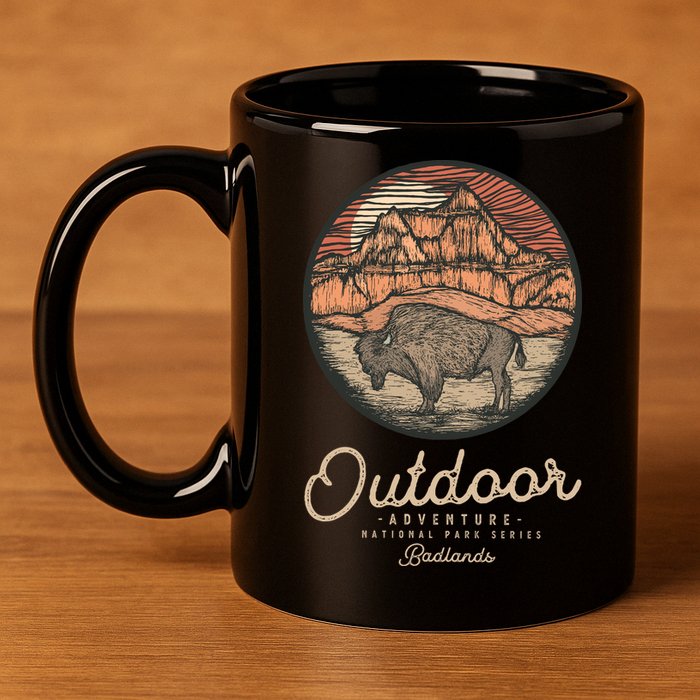 Badlands National 11oz C Handle Ceramic Mug
