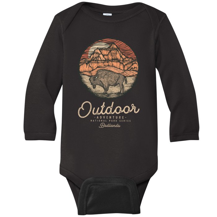 Badlands National Baby Long Sleeve Bodysuit