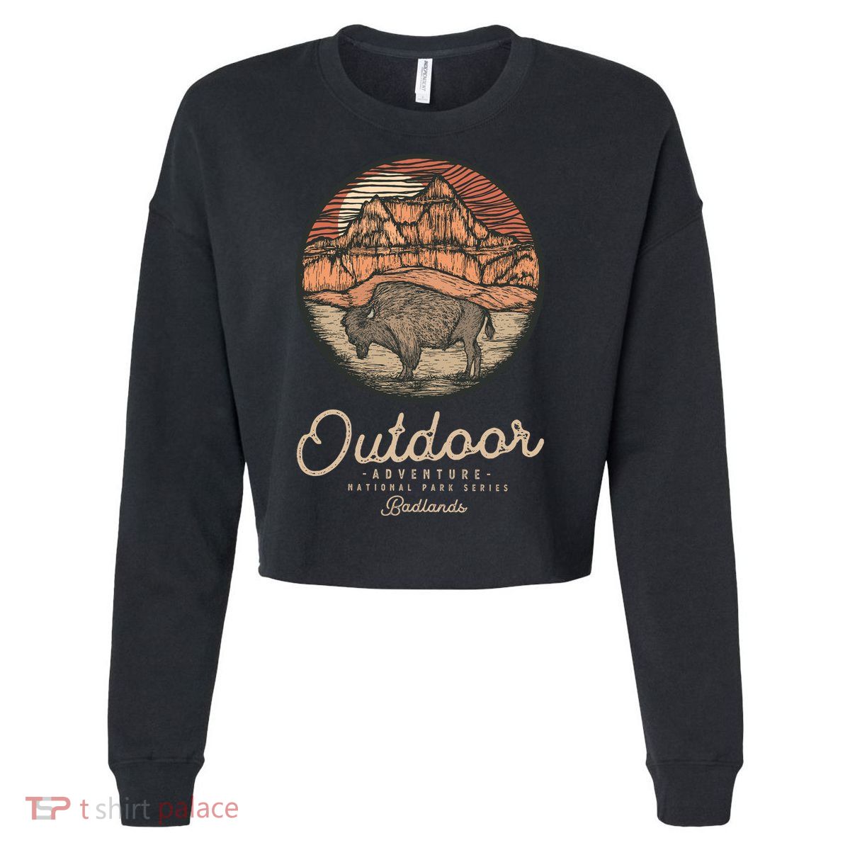 Badlands National Cropped Pullover Crew
