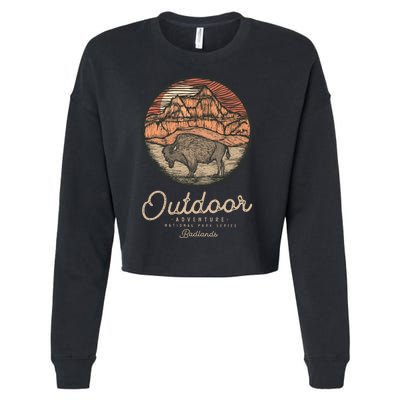 Badlands National Cropped Pullover Crew