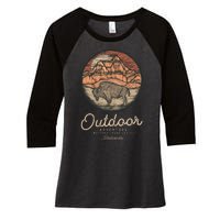 Badlands National Women's Tri-Blend 3/4-Sleeve Raglan Shirt