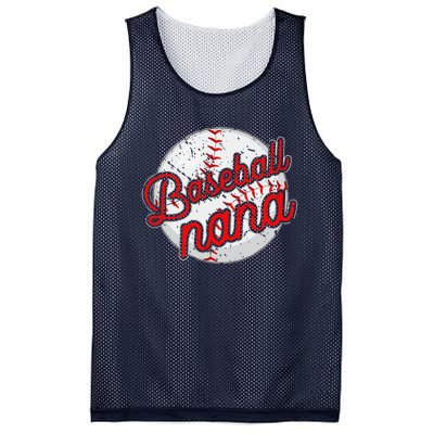 Baseball Nana Baseball Player Grandmother Mother's Day Mesh Reversible Basketball Jersey Tank