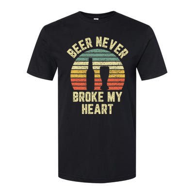 Beer Never Broke My Heart Funny Beer Softstyle CVC T-Shirt