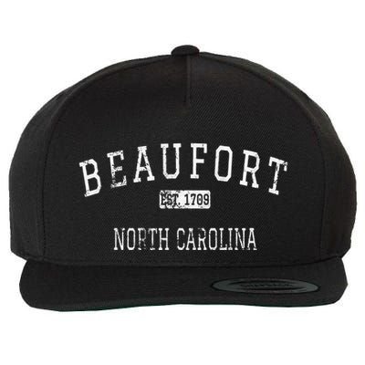 Beaufort North Carolina Nc Vintage Wool Snapback Cap