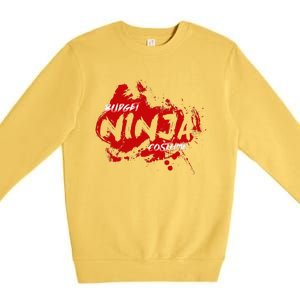 Budget Ninja Costume Funny Halloween Premium Crewneck Sweatshirt