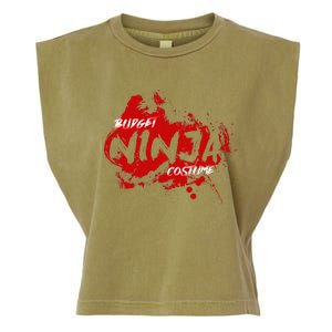 Budget Ninja Costume Funny Halloween Garment-Dyed Women's Muscle Tee