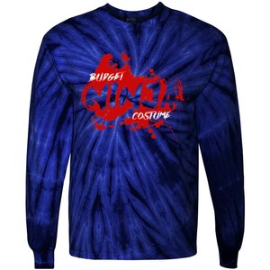 Budget Ninja Costume Funny Halloween Tie-Dye Long Sleeve Shirt