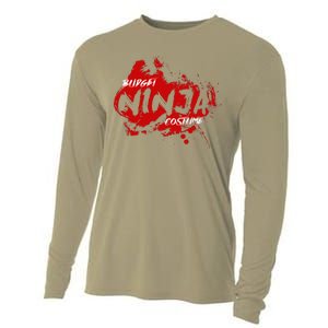 Budget Ninja Costume Funny Halloween Cooling Performance Long Sleeve Crew