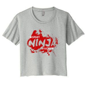 Budget Ninja Costume Funny Halloween Women's Crop Top Tee