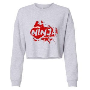 Budget Ninja Costume Funny Halloween Cropped Pullover Crew