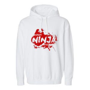 Budget Ninja Costume Funny Halloween Garment-Dyed Fleece Hoodie