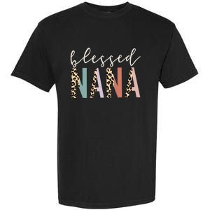 Blessed Nana Cute Leopard funny mother's day Garment-Dyed Heavyweight T-Shirt