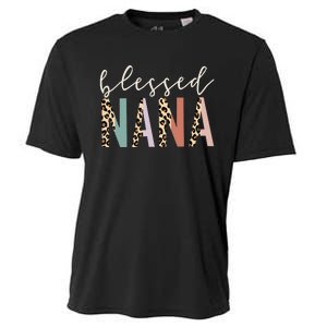 Blessed Nana Cute Leopard funny mother's day Cooling Performance Crew T-Shirt