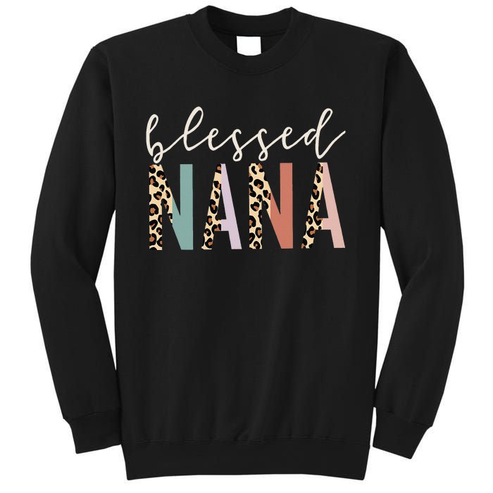 Blessed Nana Cute Leopard funny mother's day Sweatshirt