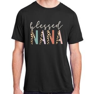 Blessed Nana Cute Leopard funny mother's day Adult ChromaSoft Performance T-Shirt