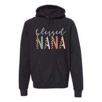 Blessed Nana Cute Leopard funny mother's day Premium Hoodie