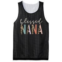 Blessed Nana Cute Leopard funny mother's day Mesh Reversible Basketball Jersey Tank