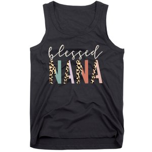 Blessed Nana Cute Leopard funny mother's day Tank Top