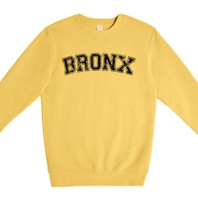 Bronx Ny Classic Vintage Style New York City Gift Cute Gift Premium Crewneck Sweatshirt