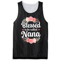 Blessed Nana Christian Grandma Floral MotherS Day Mesh Reversible Basketball Jersey Tank