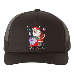 Botox Nurse Christmas Aesthetic Nurse Injecto Botox Santa Yupoong Adult 5-Panel Trucker Hat