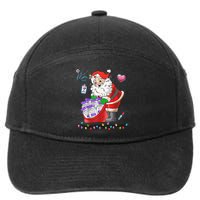 Botox Nurse Christmas Aesthetic Nurse Injecto Botox Santa 7-Panel Snapback Hat