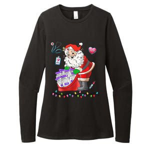 Botox Nurse Christmas Aesthetic Nurse Injecto Botox Santa Womens CVC Long Sleeve Shirt