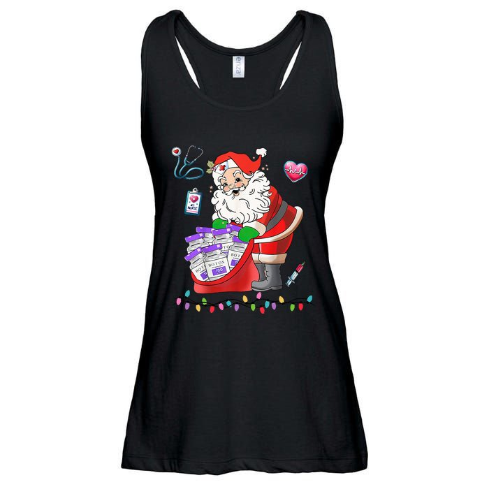 Botox Nurse Christmas Aesthetic Nurse Injecto Botox Santa Ladies Essential Flowy Tank