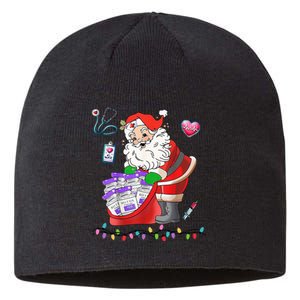 Botox Nurse Christmas Aesthetic Nurse Injecto Botox Santa Sustainable Beanie