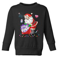 Botox Nurse Christmas Aesthetic Nurse Injecto Botox Santa Toddler Sweatshirt