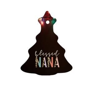 Blessed Nana Cute Leopard happy mother's day Ceramic Tree Ornament