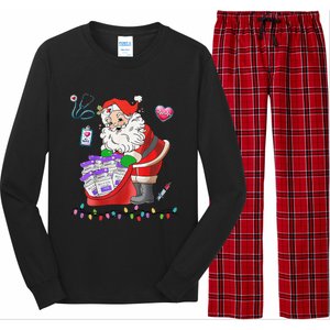 Botox Nurse Christmas Aesthetic Nurse Injecto Botox Santa Long Sleeve Pajama Set