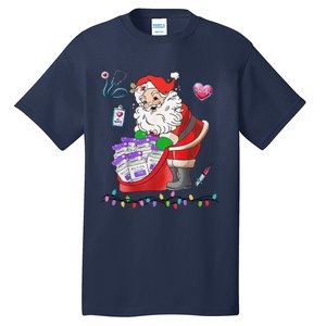 Botox Nurse Christmas Aesthetic Nurse Injecto Botox Santa Tall T-Shirt